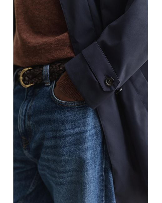 Gant Blue Lightweight Commuter Coat Evening for men