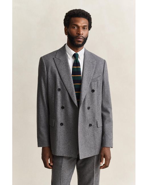 Gant Gray Cashmere Suit Jacket for men