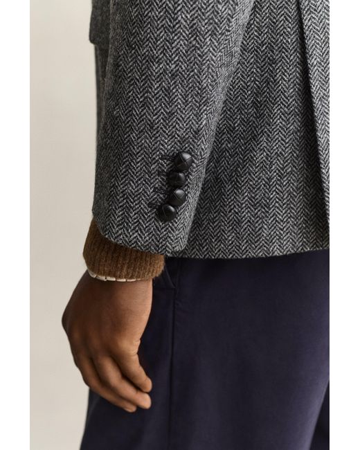 Gant Gray X Yale Tweed Blazer for men