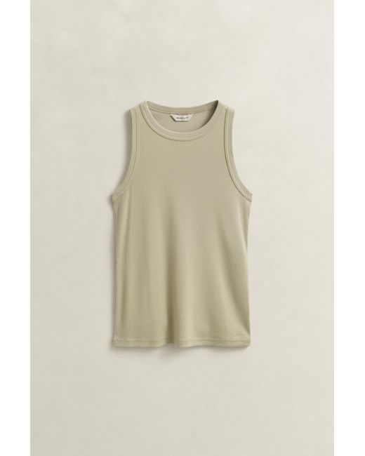Gant Blue Ribbed Tank Top