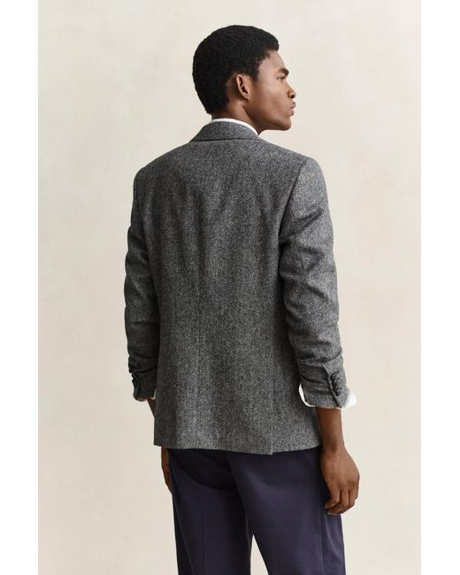 Gant Gray X Yale Tweed Blazer for men