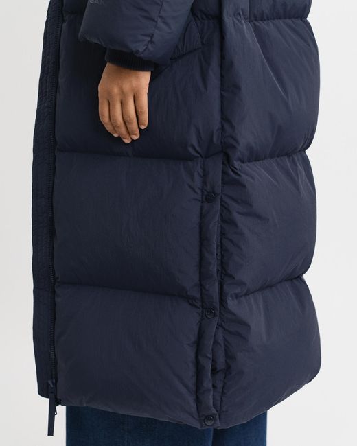 Gant Blue Full Length Down Coat