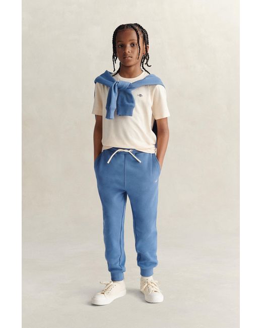 Gant Blue Teens Teen Boys Shield Sweatpants Salty Sea for men