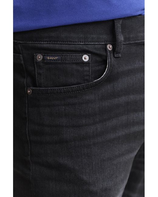 Gant Blue Slim Jeans Broken In for men