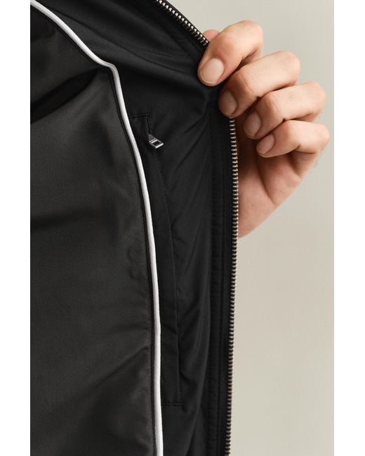 Gant Black Quilted Windcheater for men