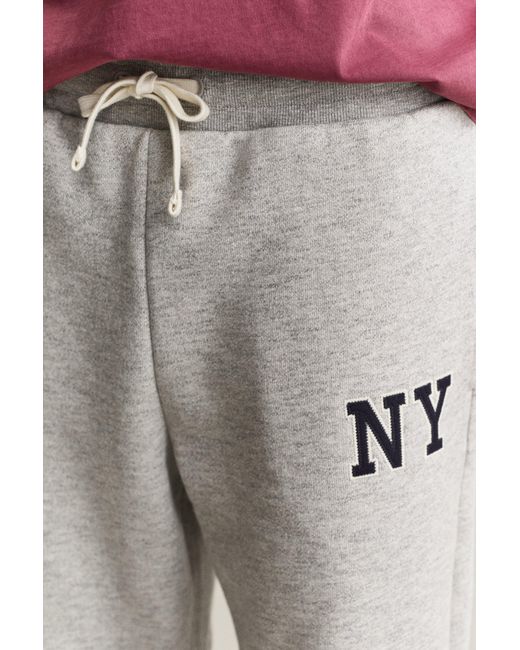 Gant Gray Graphic Sweatpants Melange for men