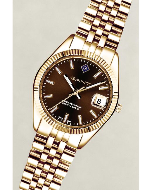 Gant Metallic Sussex Mini Watch Roasted Walnut