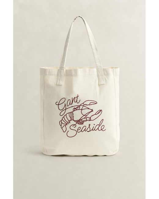 Gant Natural Canvas Tote Bag Cream for men