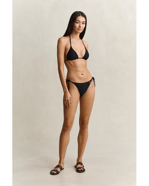 Gant Black Side Tie Bikini Bottoms