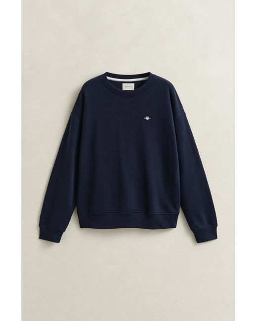 Gant Blue Shield Crew Neck Sweatshirt