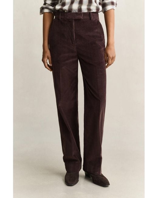 Gant Natural Tailored Corduroy Pants Deep