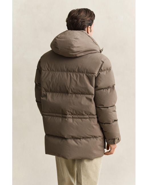 Gant Brown Down Parka for men