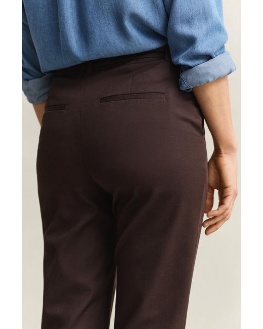 Gant Black Slim Fit Slacks Deep