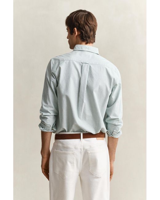Gant Multicolor Banker Stripe Classic Oxford Shirt for men