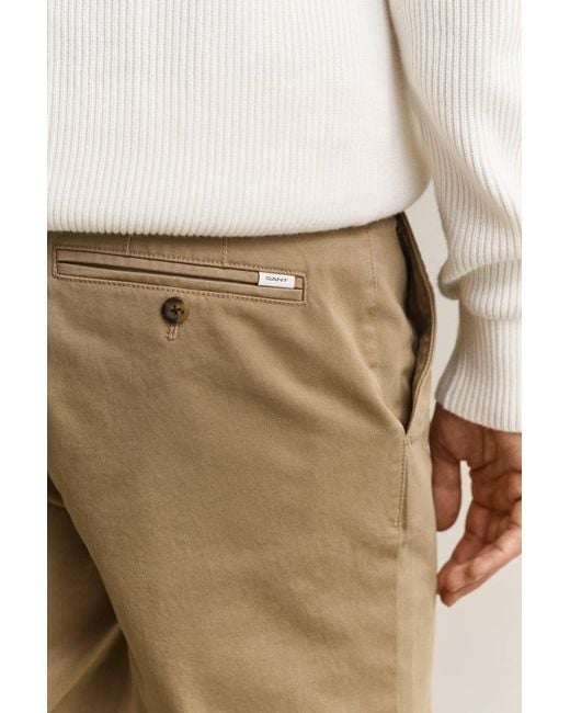 Gant Natural Slim Fit Comfort Chinos Light Taupe for men
