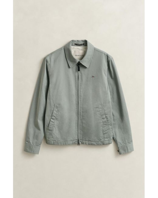 Gant Gray Cotton Windcheater Jacket for men