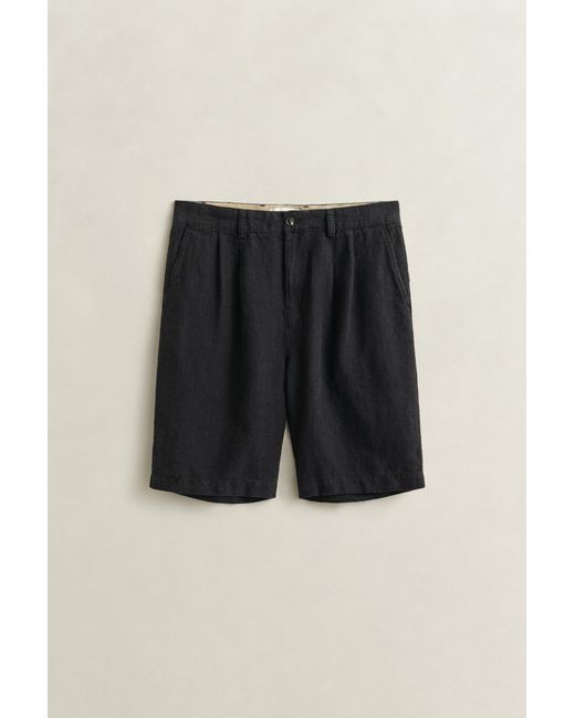 Gant Natural Linen Chino Shorts Ebony for men