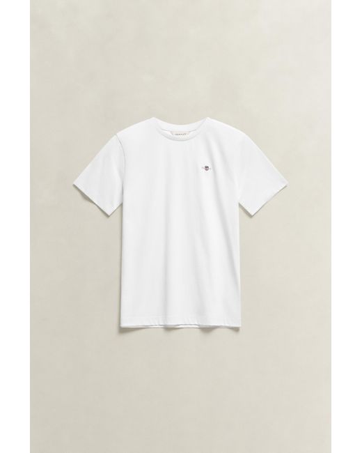 Gant White Teens Shield T-Shirt