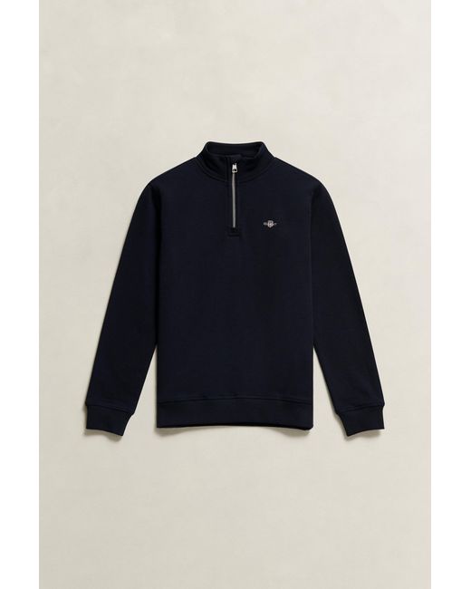 Gant Blue Teens Teen Boys Half Zip Sweatshirt Evening for men