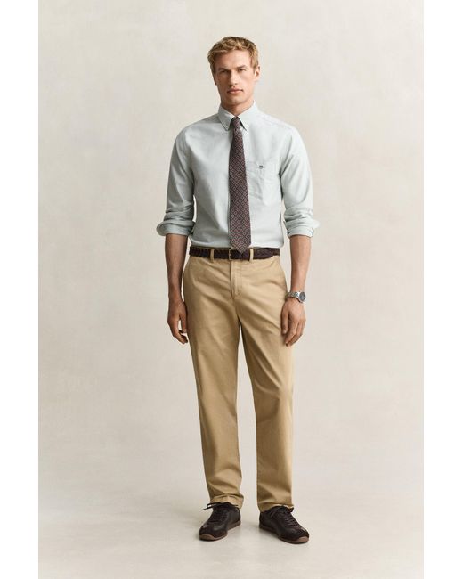 Gant Natural Regular Fit Classic Chinos Dark for men