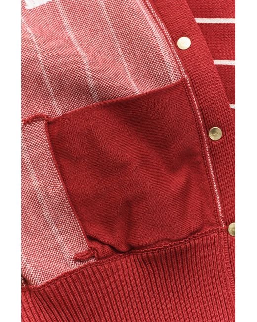 Gant Red Knitted Varsity Jacket