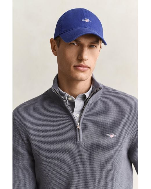 Gant Blue Shield Cotton Twill Cap for men