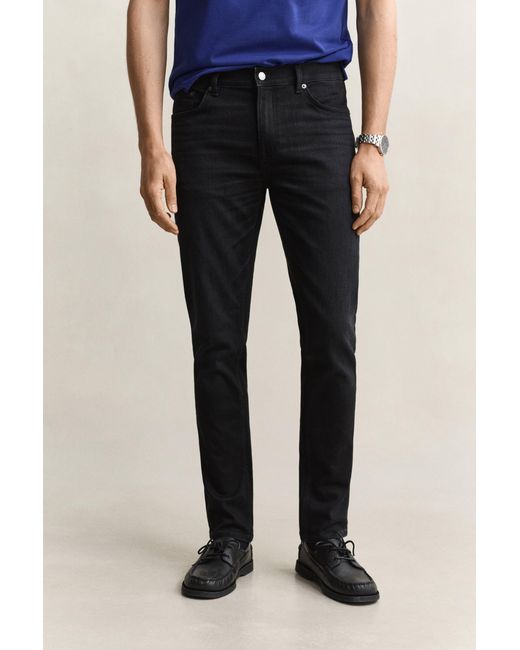 Gant Blue Slim Fit Jeans Broken In for men