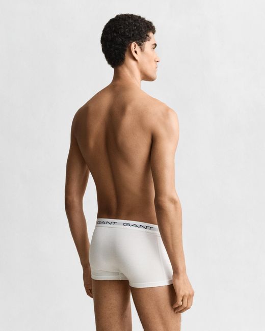 Gant White 3-Pack Trunks for men
