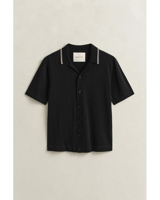 Gant Black Polo Sweater for men