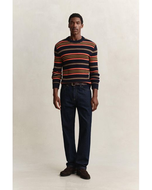 Gant Blue Straight Fit Jeans Dark for men