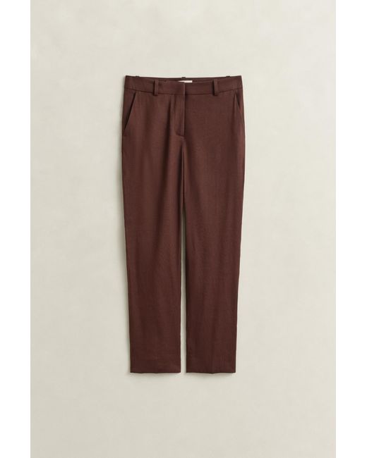 Gant Natural Tailored Linen Stretch Pants