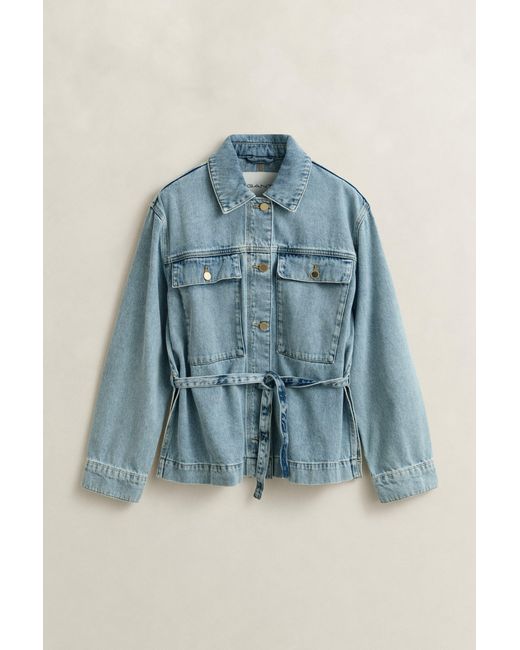 Gant Blue Denim Tie Jacket