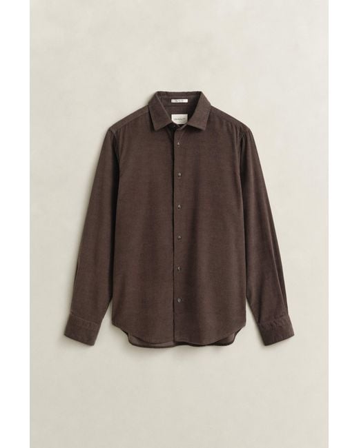 Gant Brown Corduroy Shirt for men