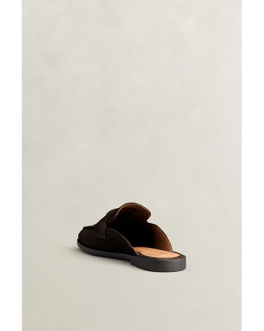 Gant Brown Gimble Suede Mules Dark