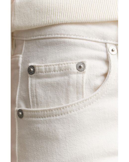 Gant Natural Straight Leg Stretch Jeans Eggshell
