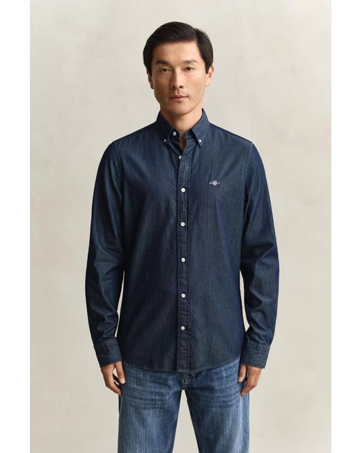 Gant Blue Slim Fit Shirt for men