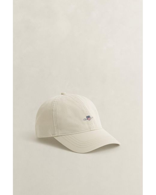 Gant Blue Shield Cotton Twill Cap Putty for men