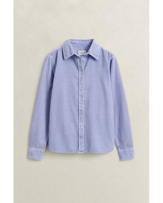 Gant Blue Regular Corduroy Shirt