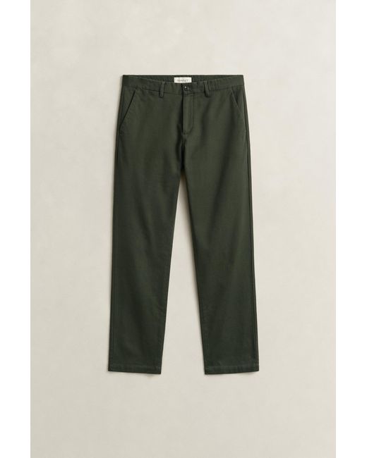 Gant Black Regular Fit Smart Chinos Dark Moss for men