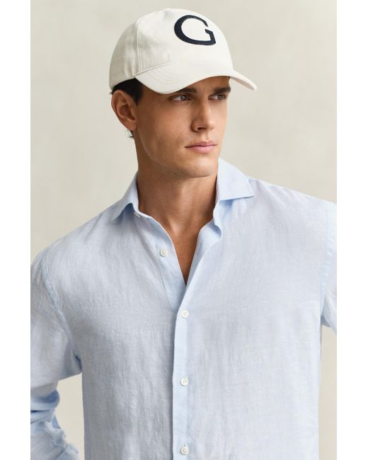 Gant White Linen Shirt for men