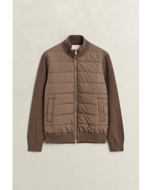 Gant Natural Hybrid Zip Cardigan for men