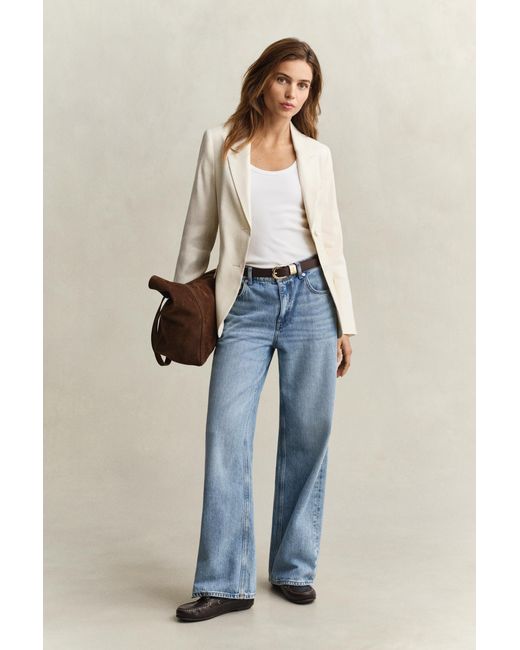 Gant Natural Linen Stretch Blazer