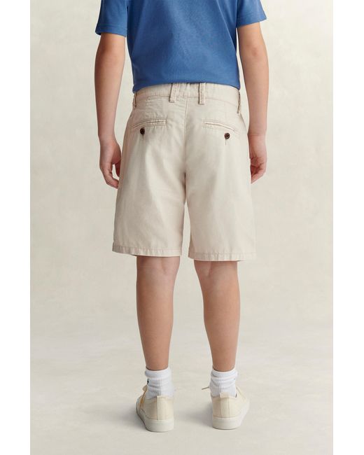 Gant Blue Teens Teen Boys Linen Blend Shorts for men