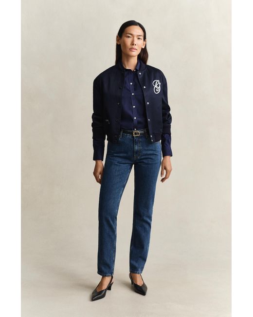 Gant Blue Poplin Shirt Classic