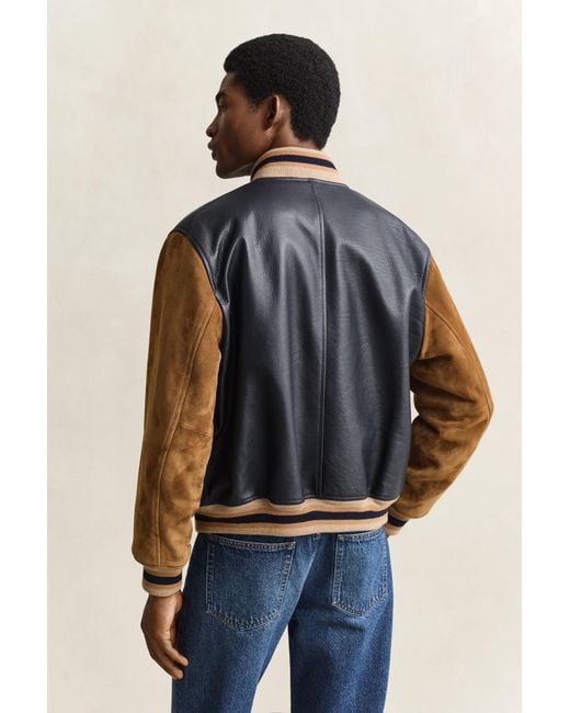 Gant Blue X Yale Varsity Jacket for men