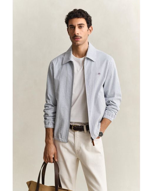 Gant Multicolor Seersucker Windcheater Jacket for men