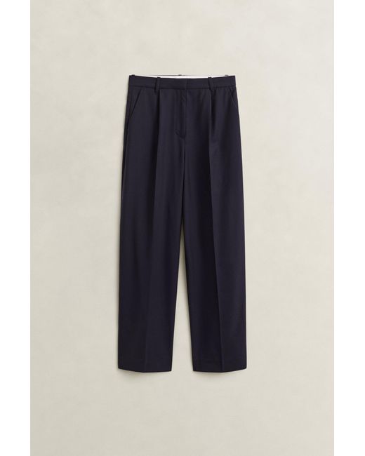 Gant Blue Tailored Wool Pants Evening