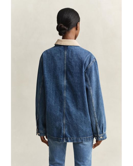 Gant Blue Denim Decker Jacket Mid