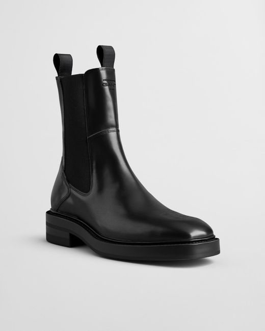 Gant Black Fallwi Leather Chelsea Boots ()