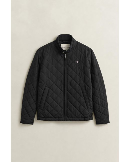 Gant Black Quilted Windcheater for men